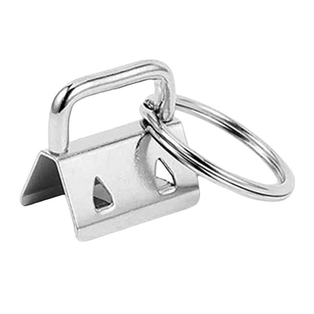 LLavero de Metal chapado en plata, llavero en blanco, anillo dividido,  soporte para llaves, anillos, joyería DIY, accesorios para hacer llaveros -  AliExpress