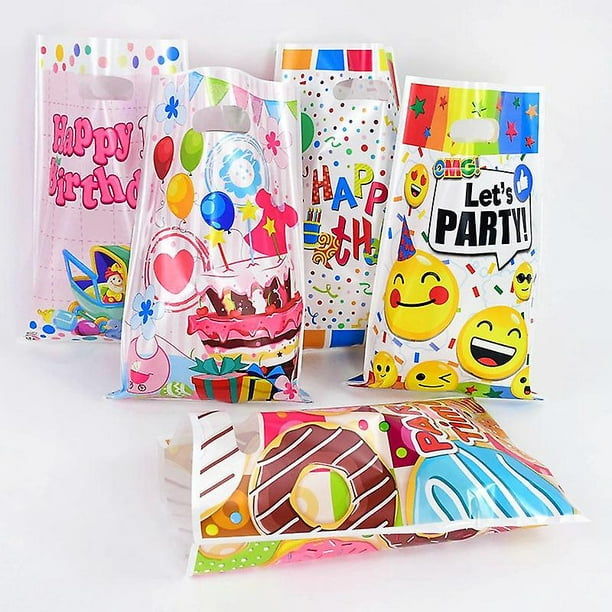  60 bolsas de recuerdo de fiesta para niños, bolsas de regalo  para fiestas de cumpleaños infantiles, bolsas de dulces de juguetes, bolsas  de botín para niñas y niños, fiesta de cumpleaños