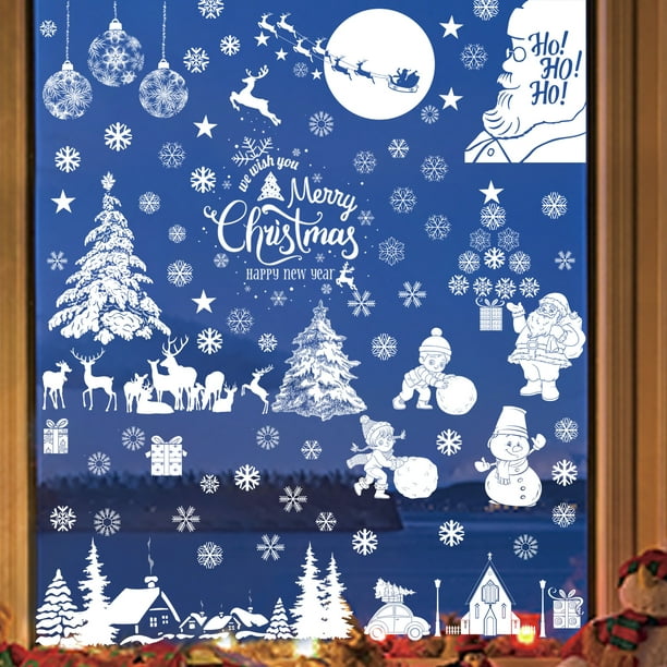 Set de 6 láminas decorativas navideñas 