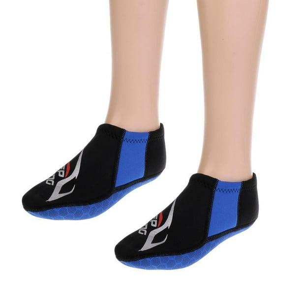 Calcetines antideslizantes para piscina de color negro y azul - Tex  Evolution - Tienda de Calcetines
