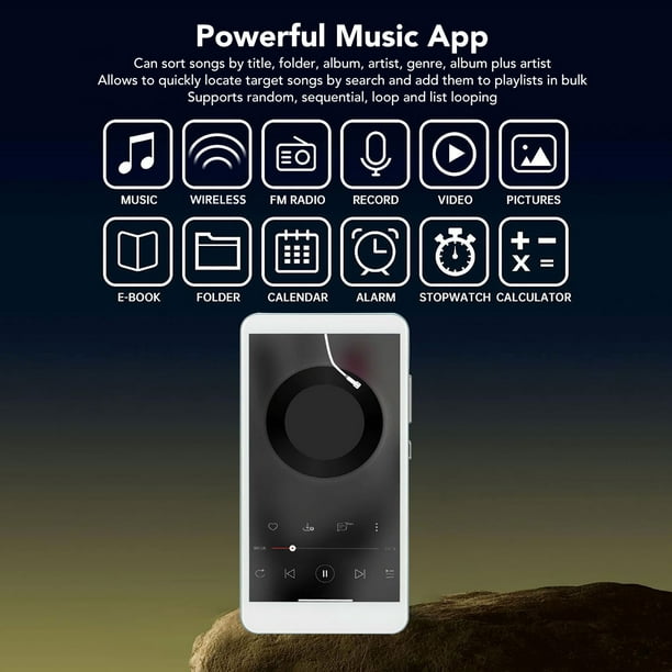 Reproductor MP3 con Pantalla Táctil Completa de 50 Pulgadas