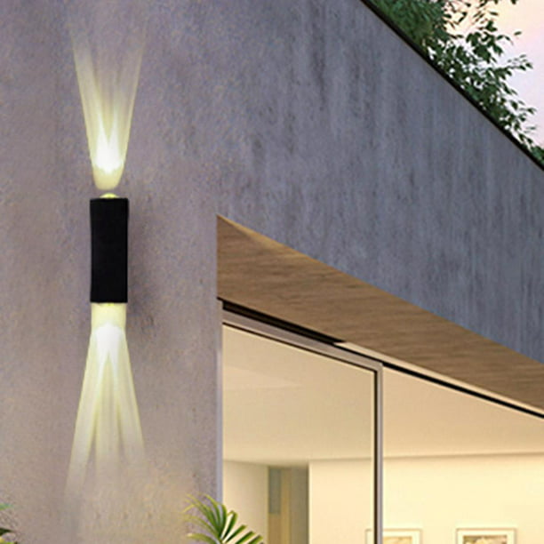 Aplique de pared LED Iluminación impermeable Moderno Sin enchufe Blanco  cálido Tres ligeras Yuyangstore Luz de pared
