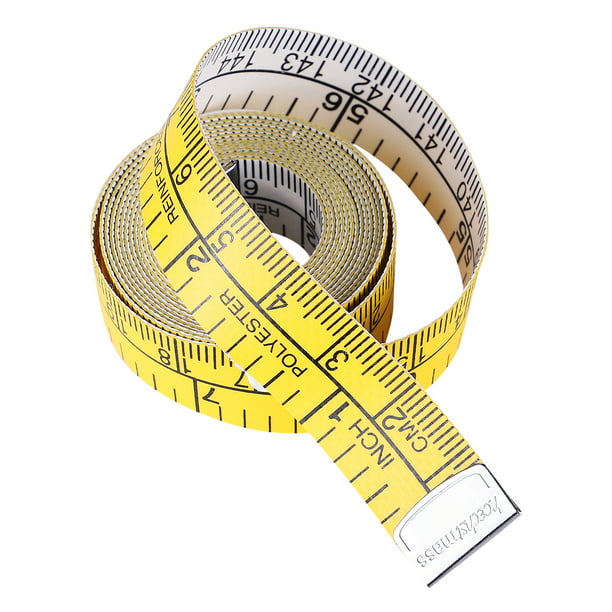  Cinta métrica para medir el cuerpo, cinta métrica de tela suave  de 120 pulgadas para medición de tela de coser, regla de sastre de doble  escala para pérdida de peso, medición