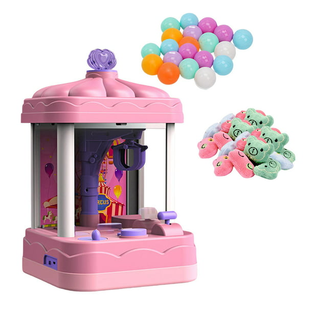 Máquina expendedora de garras, mini juego de arcade para niños de 6 a 10  años, con luces y reloj, regalo de cumpleaños de moda para niñas