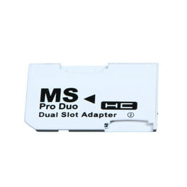 Adaptador micro SD a memory stick pro duo dual Blanco
