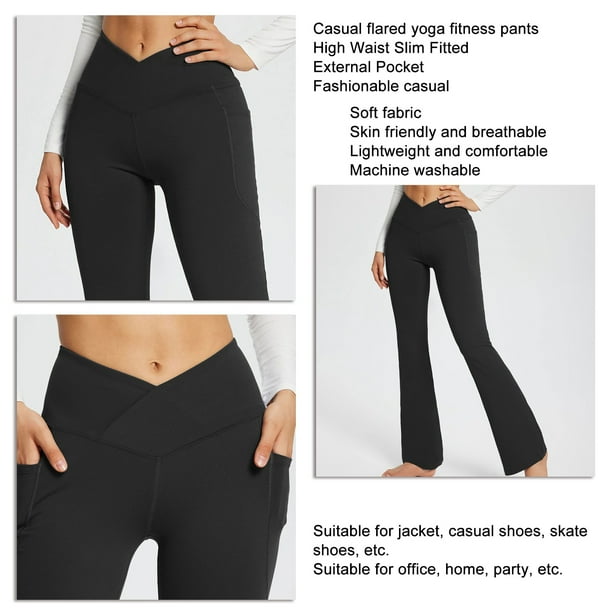 Pantalones Acampanados para Mujer Womens Yoga Pants High Waisted