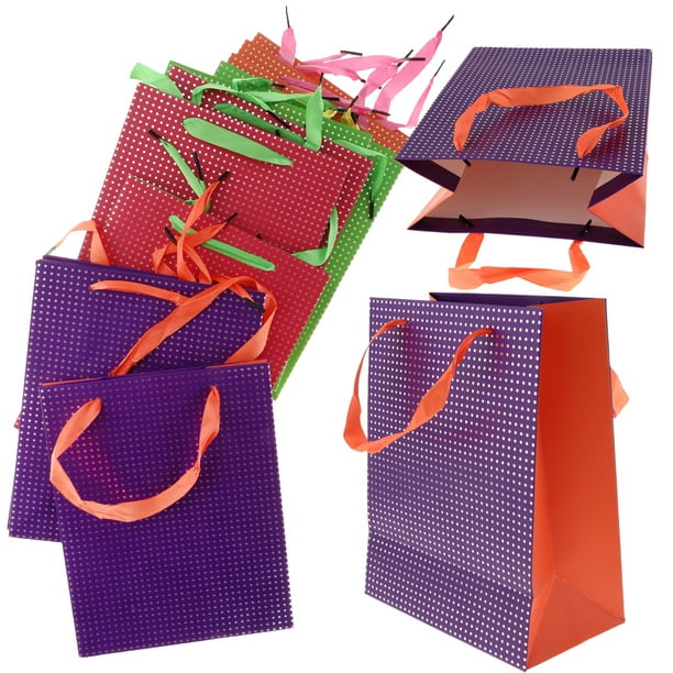 Conjunto de bolsas de papel de regalo y bolsas de la compra de