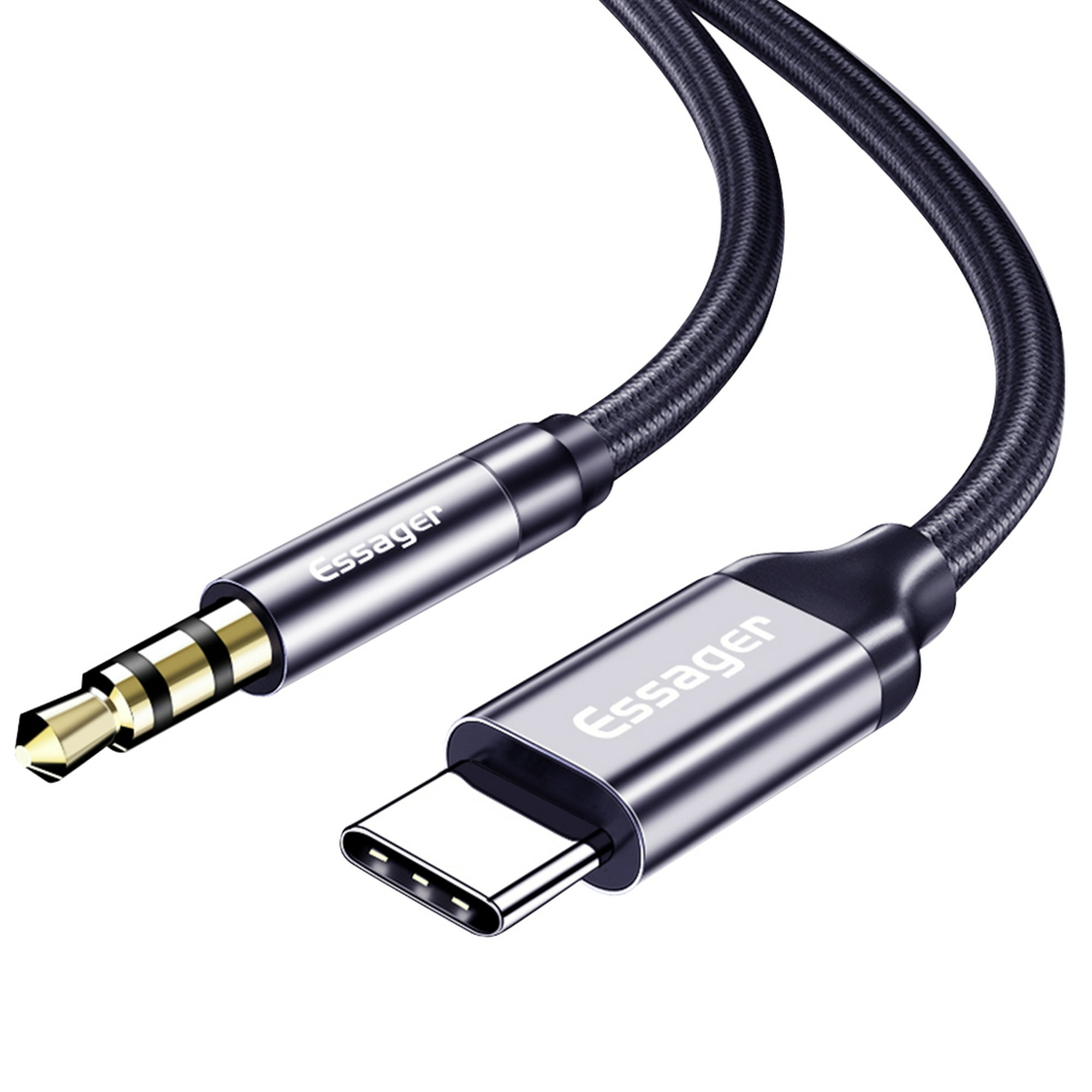 Cable Auxiliar Tipo C a Audio Estéreo 3.5mm para Audífono Coche Celulares  Auriculares. - ELE-GATE