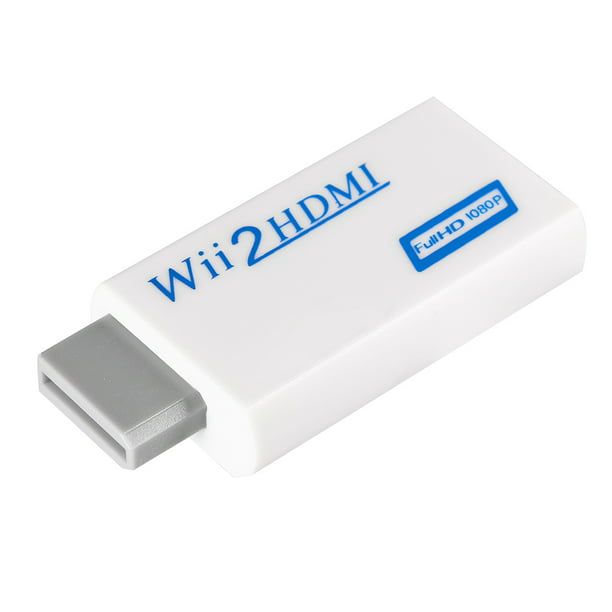 Wii a HDMI convertidor, 720P/1080P salida del juego entusiast adaptador de  escalado adaptador, compatible con todos los modos de visualización Wii Wii  a Higoodz Accesorios Electrónicos