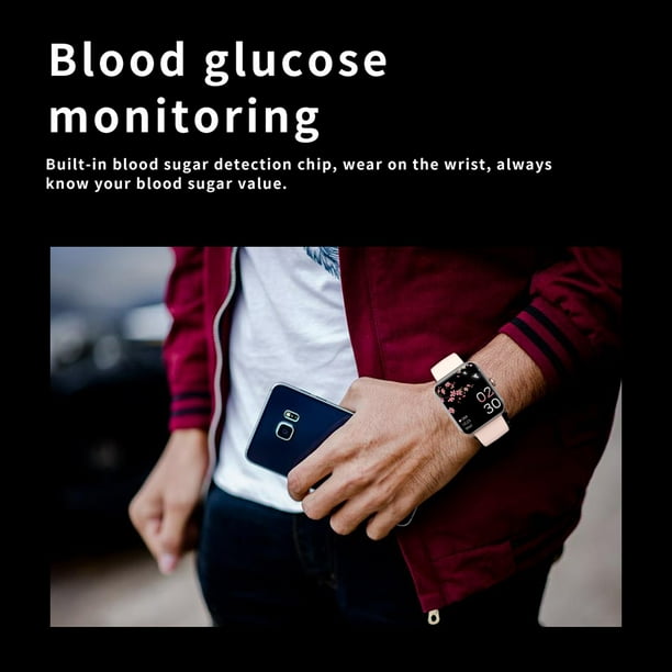 F57L Reloj de monitoreo de glucosa en sangre, Reloj de glucosa en sangre,  Reloj de presión arterial