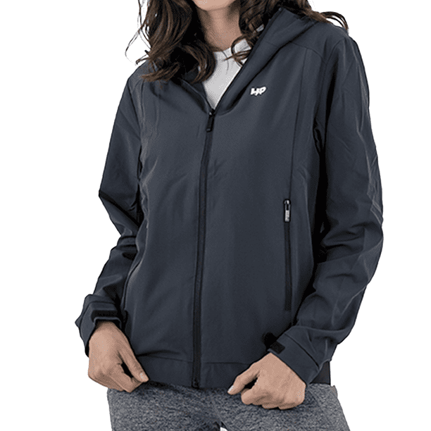 Chamarra Impermeable de Alta Calidad para Mujer Color Gris, Abrigo ligero  Impermeable hecho de Poli HikePath