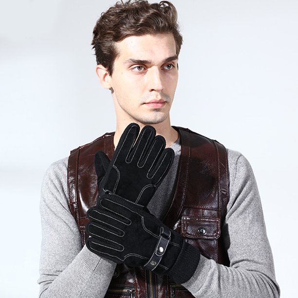 Motocicleta Guantes impermeables Moto Invierno Esquí térmico L shamjiam  Guantes de ciclismo calientes