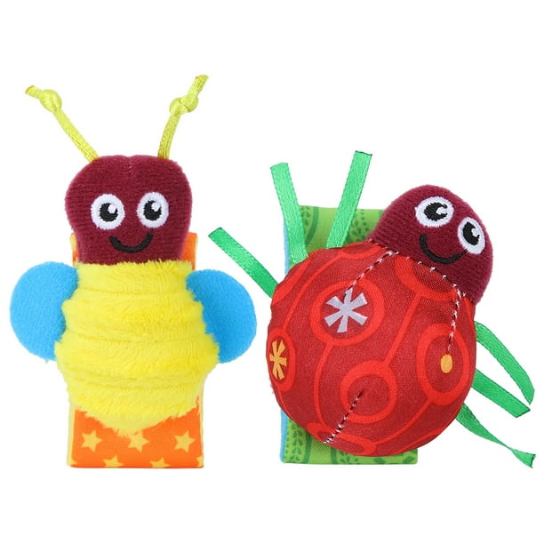Calcetines de sonajero para bebés regalo educativo con diseño de insectos  muñequeras de sonajero bebés bebés para niños ANGGREK Otros