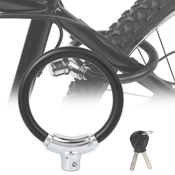 Cadena de bicicleta antirrobo, candado con llave, portátil, ligero, Cable  de acero para bicicleta de montaña, anillo grueso Wobythan