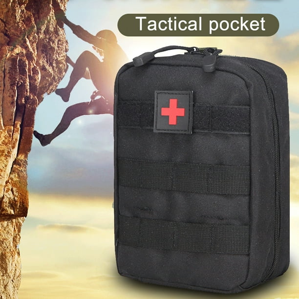 Bolsa táctica militar EDC cinturón de cintura chaleco de caza paquete  Likrtyny de herramientas de emergencia Kit de primeros auxilios médico al  aire libre bolsa de supervivencia