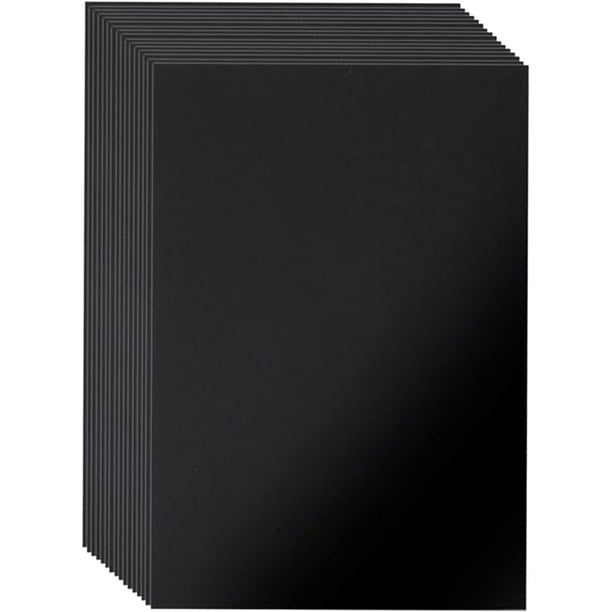  Cartulina negra A4, A4 8.268 x 11.693 in, 7.41 – 7.76 oz,  negro, 10 hojas : Arte y Manualidades