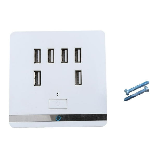 Zyyini - Enchufe de pared USB con 4 puertos USB para el hogar, la oficina o  la pared