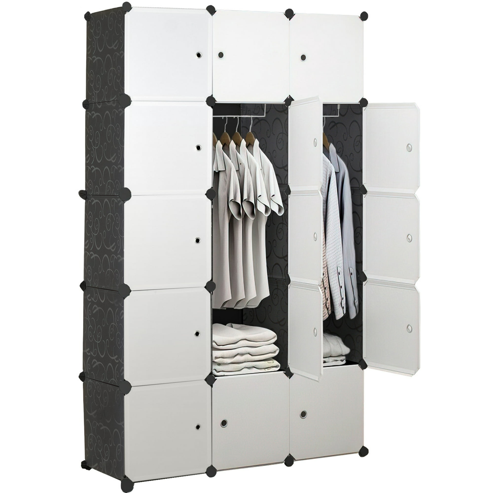 Closet Organizador Portatil Rack & Pack Armable Repisas Mueble Gris