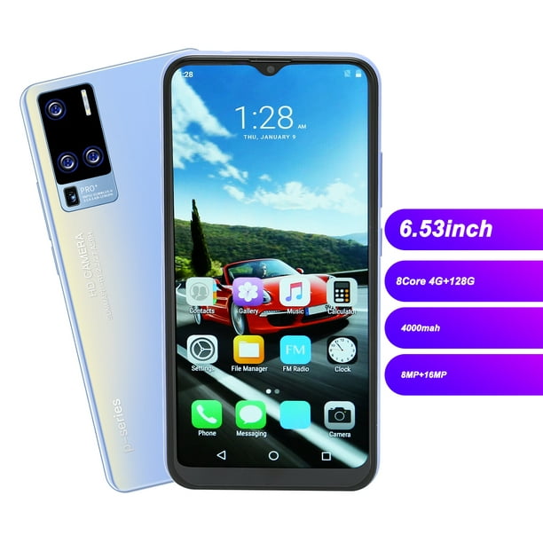 Teléfono inteligente de pantalla grande, tarjetas duales teléfonos  inteligentes desbloqueados en espera dual 6.27 pulgadas 4G 8 GB RAM 512 GB  ROM 8MP