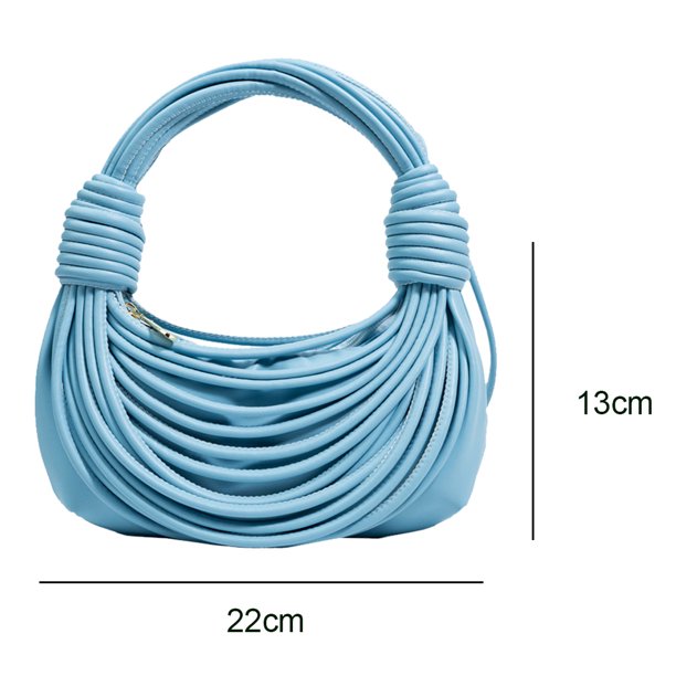 Bolso personalizado con diseño de cordón y correa de espagueti para mujer,  bolso bandolera de hombro a la moda Adepaton CPB-US-PSF1027-1