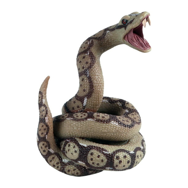 Juguete Modelo de Serpiente Realista, Juguete de Serpiente Aterrador,  Accesorios de Serpiente, Figura de Serpiente, Figura de Serpiente  Artificial Marrón Gloria Juguetes de serpiente de simulación