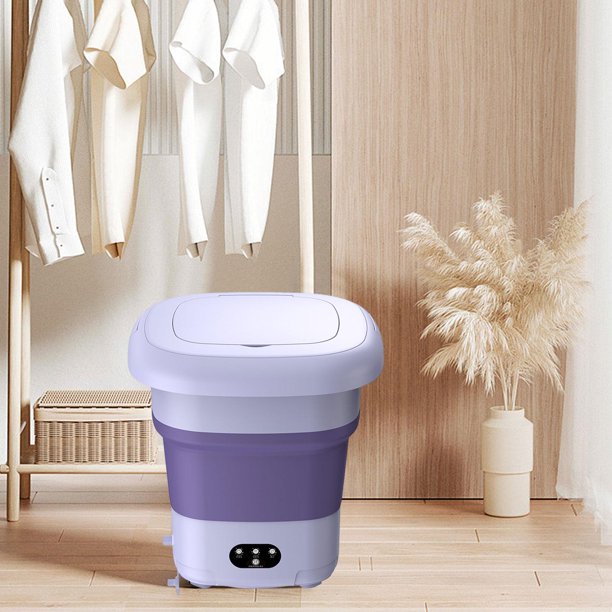 Mini Lavadora Plegable 9L Ligera Para Lavandería Ropa Interior De  Apartamento Violeta BLESIY Lavadora portátil