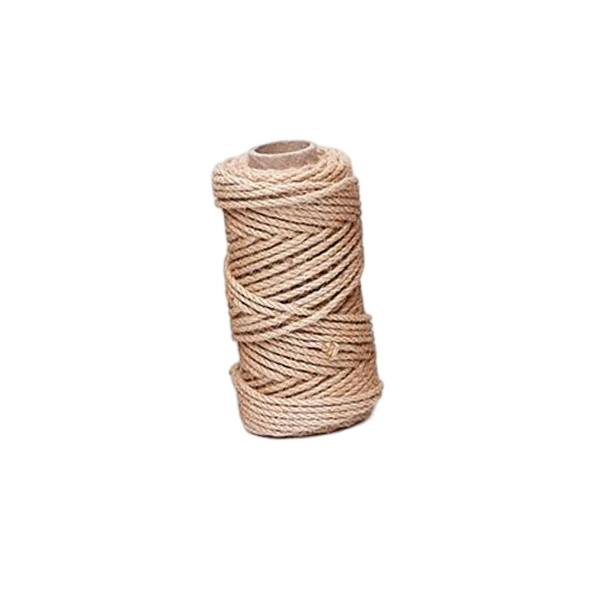 Cuerda de yute natural de 1/2 pulgada 20 pies, cuerda de cáñamo trenzado de  manila para poste rascador de gatos, campamento, manualidades, tira y