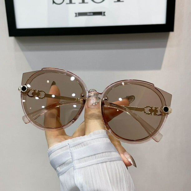 Gafas de sol de ojo de gato vintage para mujer, lentes de sol de