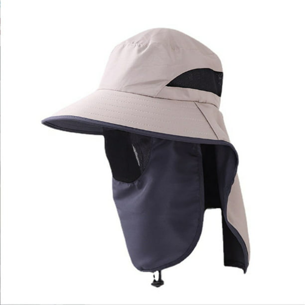 Sombrero de sol para hombre con protección desmontable para la