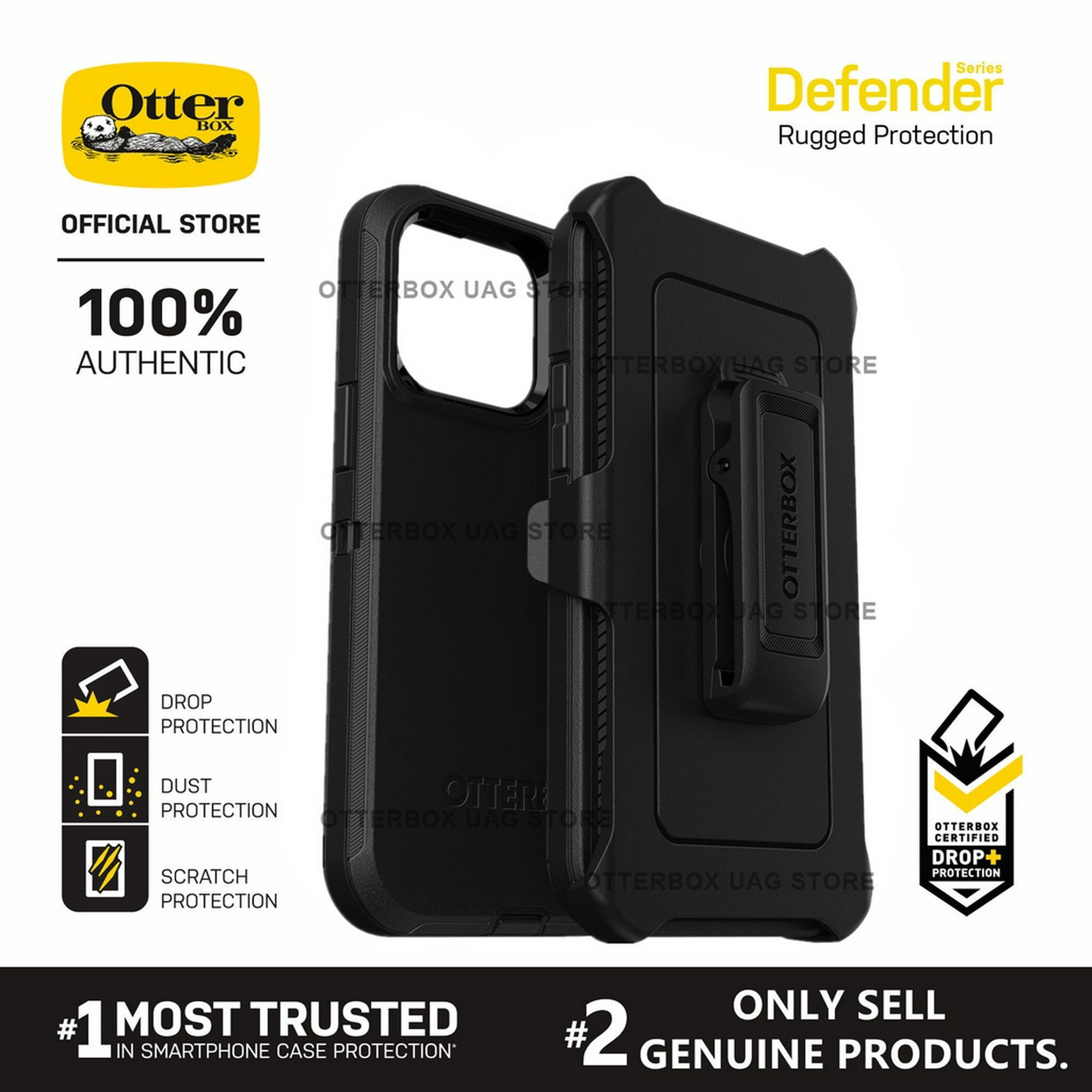 Otterbox Defender - iPhone 14/iPhone 13- Negro, Negro, Accesorios para  Celulares