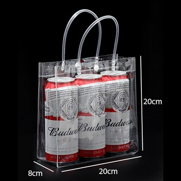 PATIKIL Bolsas de regalo de PVC transparente, reutilizable, mini bolsa de  plástico transparente con asas para compras, fiestas, bodas
