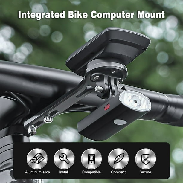 Soporte para computadora de bicicleta, soporte frontal para computadora de  ciclismo para bicicletas de carretera, manubrio integrado, soporte de