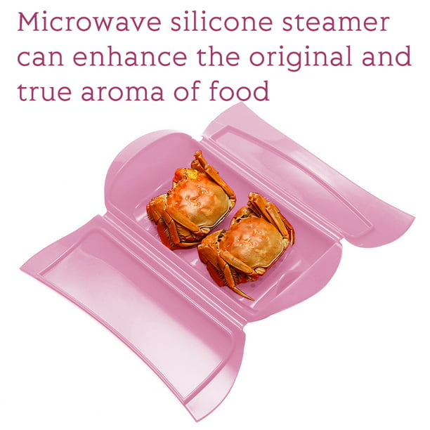 Comprar estuche de silicona para cocinar al vapor en el microondas.