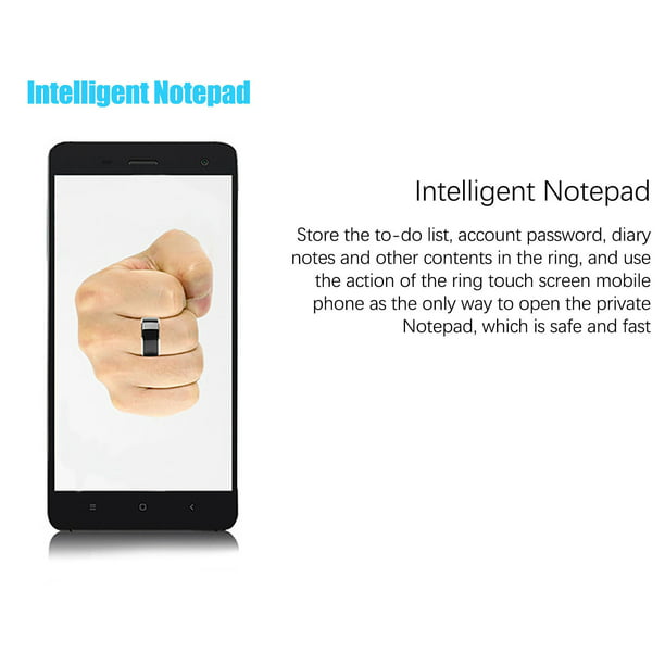 Anillo inteligente NFC para teléfono móvil, anillo de acero inoxidable,  comunicación inalámbrica por Wmkox8yi sjalhkljlk1762