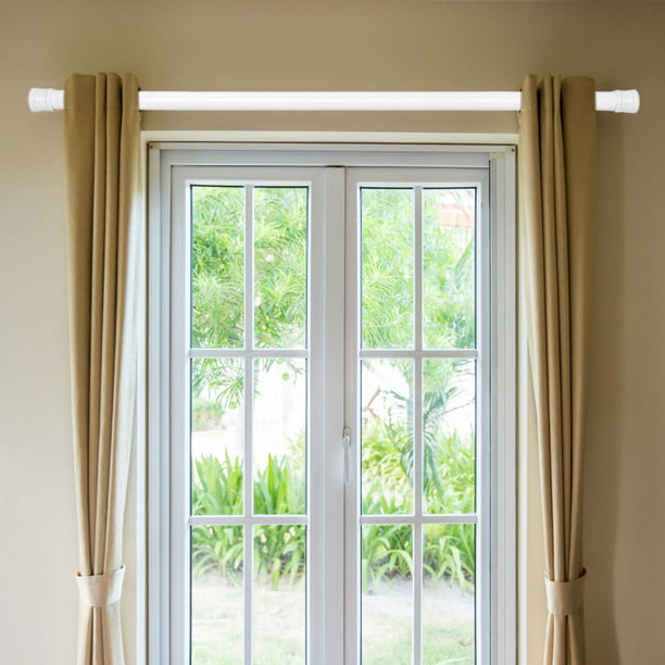 Juegos de barras de cortina de ventana de madera y hierro para el hogar