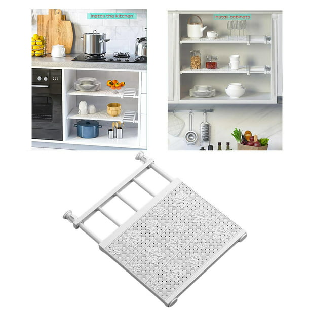 Organizador de estante para debajo del fregadero, estante de metal  expandible para debajo del fregadero con 8 paneles extraíbles para cocina y  baño, 2
