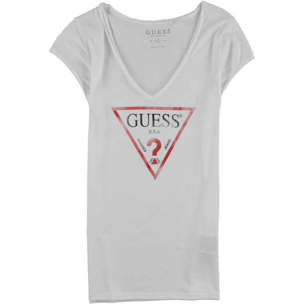 Playera Guess Mujer Logotipo Guess Triangulo, Tshirt Guess