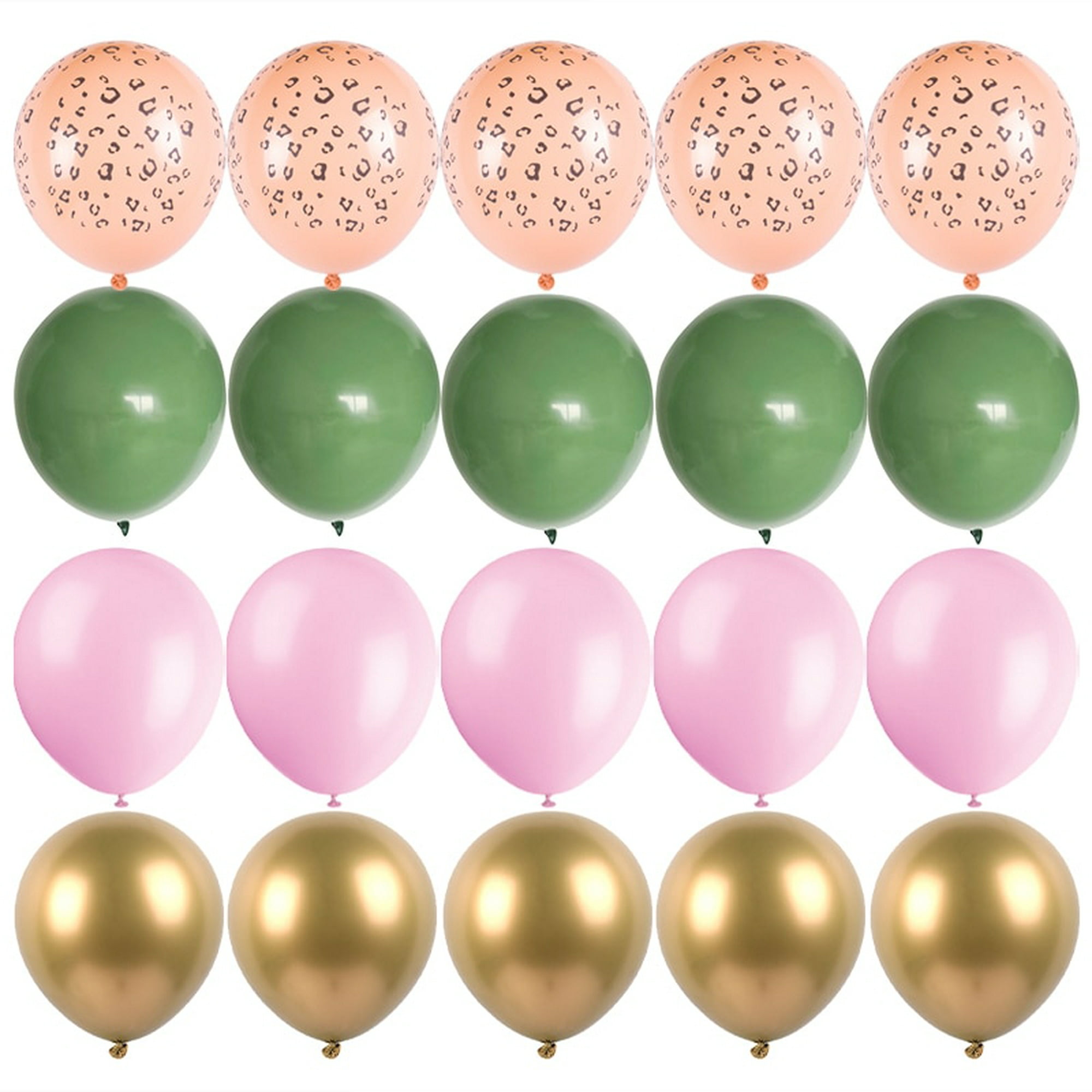 24 Uds, Globos Mixtos De Oro Rosa Decoraciones Para Fiesta De Cumpleaños 4,  Decoración De Fondo De Cumpleaños Para Niña De 4 Años, Decoración De Anive