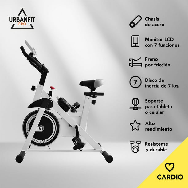 Bicicleta estática, bicicleta de spinning, bicicleta estacionaria de  interior, para entrenamiento de gimnasio cardiovascular en casa, con  resistencia