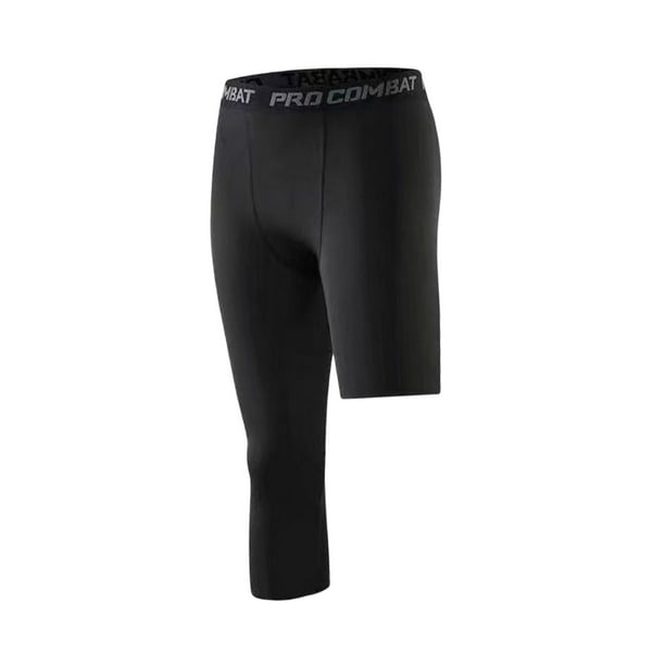 Pantalones de compresión para correr para Hombre, mallas deportivas  ajustadas, tejido de empalme, pantalones de entrenamiento para Fitness