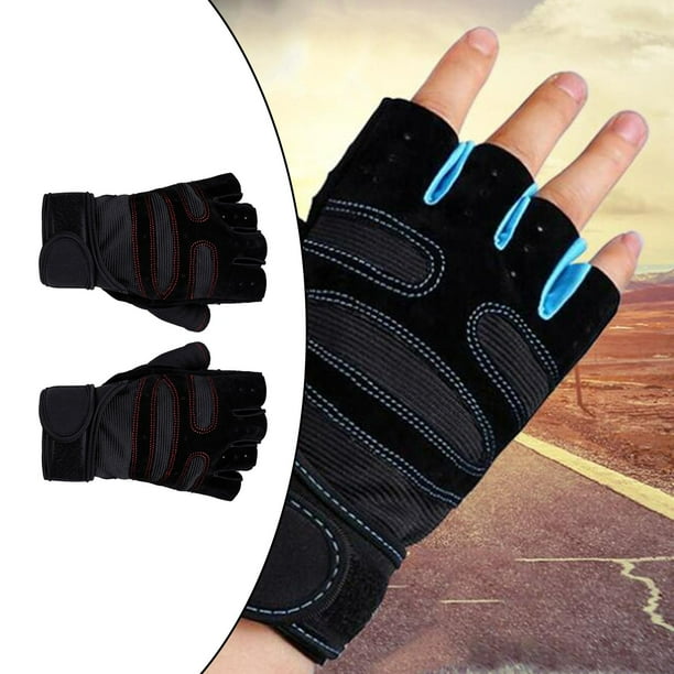 Guantes de levantamiento de pesas para hombre y mujer, guante de  entrenamiento transpirable con soporte para