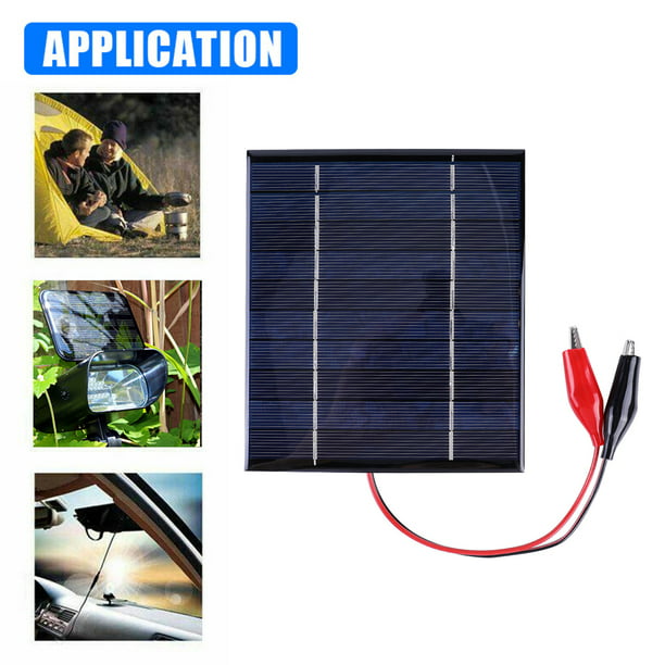 mini panel solar de 1W 5.5V USB para los cargadores de la célula de batería  del ventilador del banco del poder del teléfono de DIY Universal Accesorios  Electrónicos