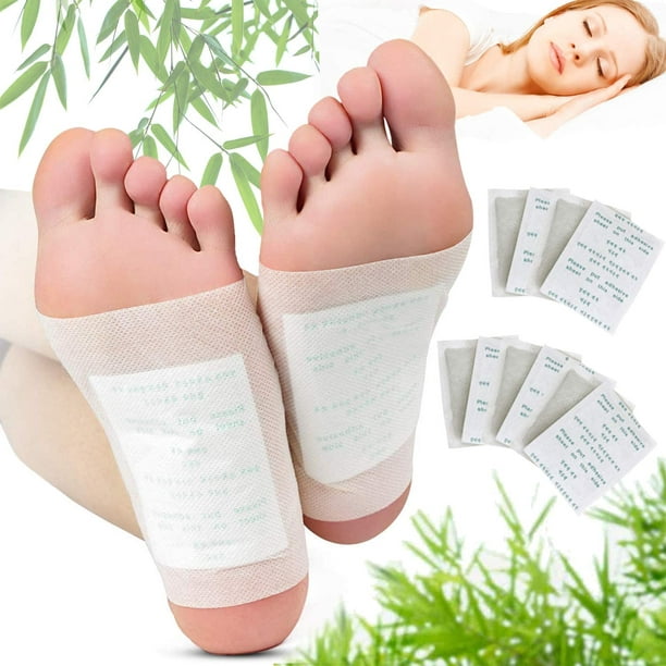Almohadillas para pies, 20 almohadillas para pies de alivio y 20 hojas  adhesivas para eliminar impurezas, aliviar el estrés y mejorar el sueño  Ofspeizc WMZL-1158