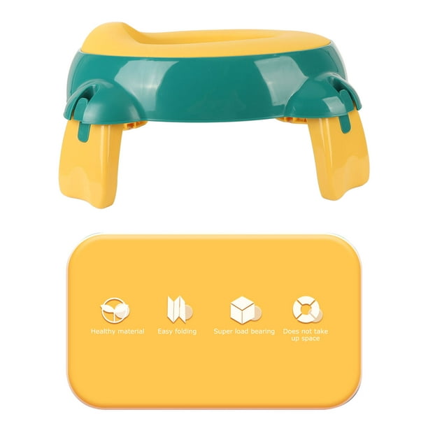 Orinal portátil plegable para niños pequeños, inodoro de entrenamiento de  viaje con forma de animal lindo asiento de viaje con bolsa de  almacenamiento