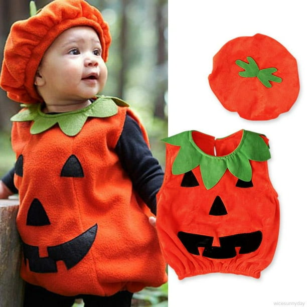 Disfraz Para Bebé Calabaza Talla 0-6 Meses Halloween