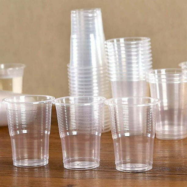 Vasos desechables de plástico transparente de 8 oz, vaso de bebida