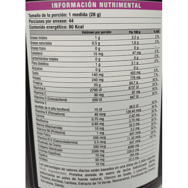 Myo-Vector Femme 1.2 kg (3.5 lb)  Aislado de suero de leche hidrolizado –  Maxima Nutrition MX
