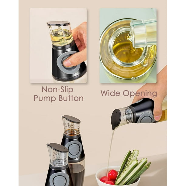 Zulay - Botella dispensadora de aceite de oliva (17 onzas) para cocina,  botella de vidrio de aceite …Ver más Zulay - Botella dispensadora de aceite  de