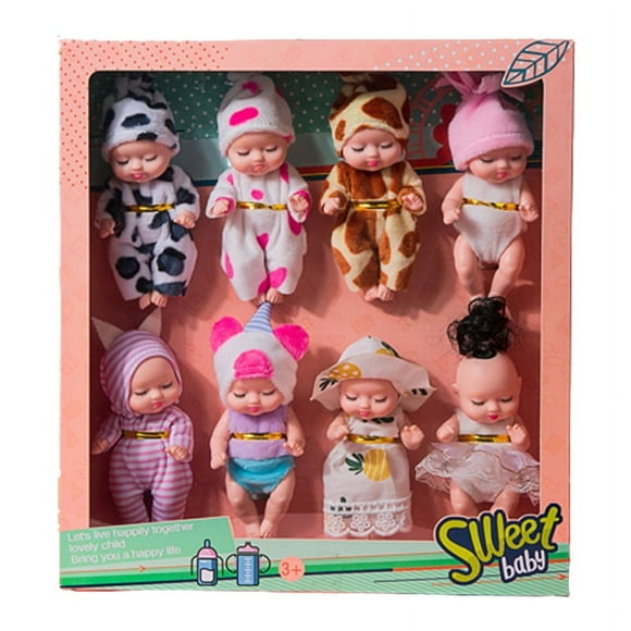 8 uds muñeca reborn para dormir juguetes para niñas muñeca con caja de regalo muñeca barbie yi dulce jm