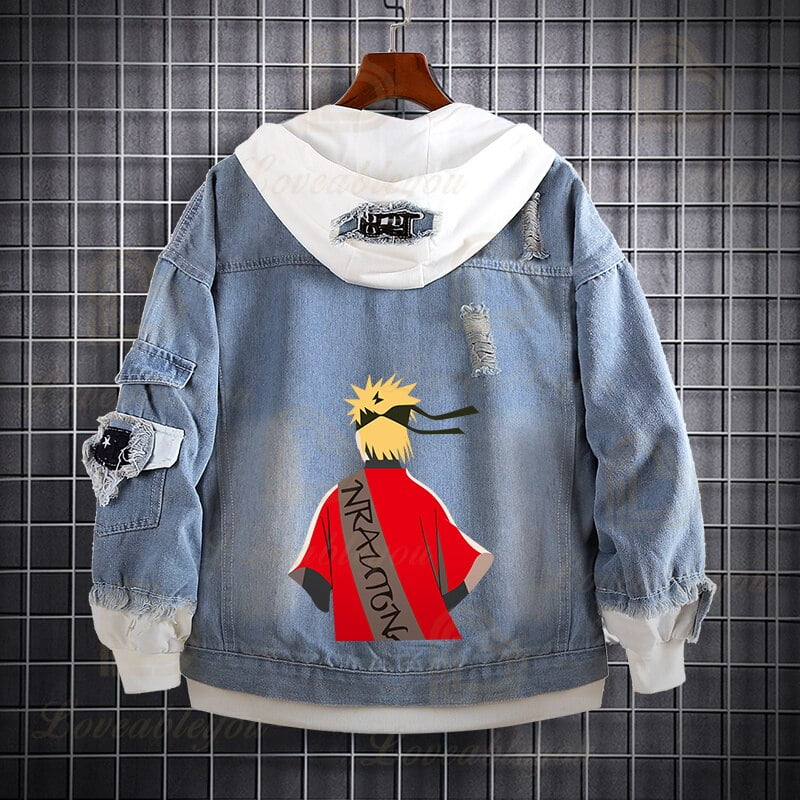 Anime Akatsuki Denim Jacket 4th 6th Hokage Uzumaki Naruto Cosplay Hoodie 3D  Printed Sweatshirt Adult Casual Pullover Coat - AliExpress